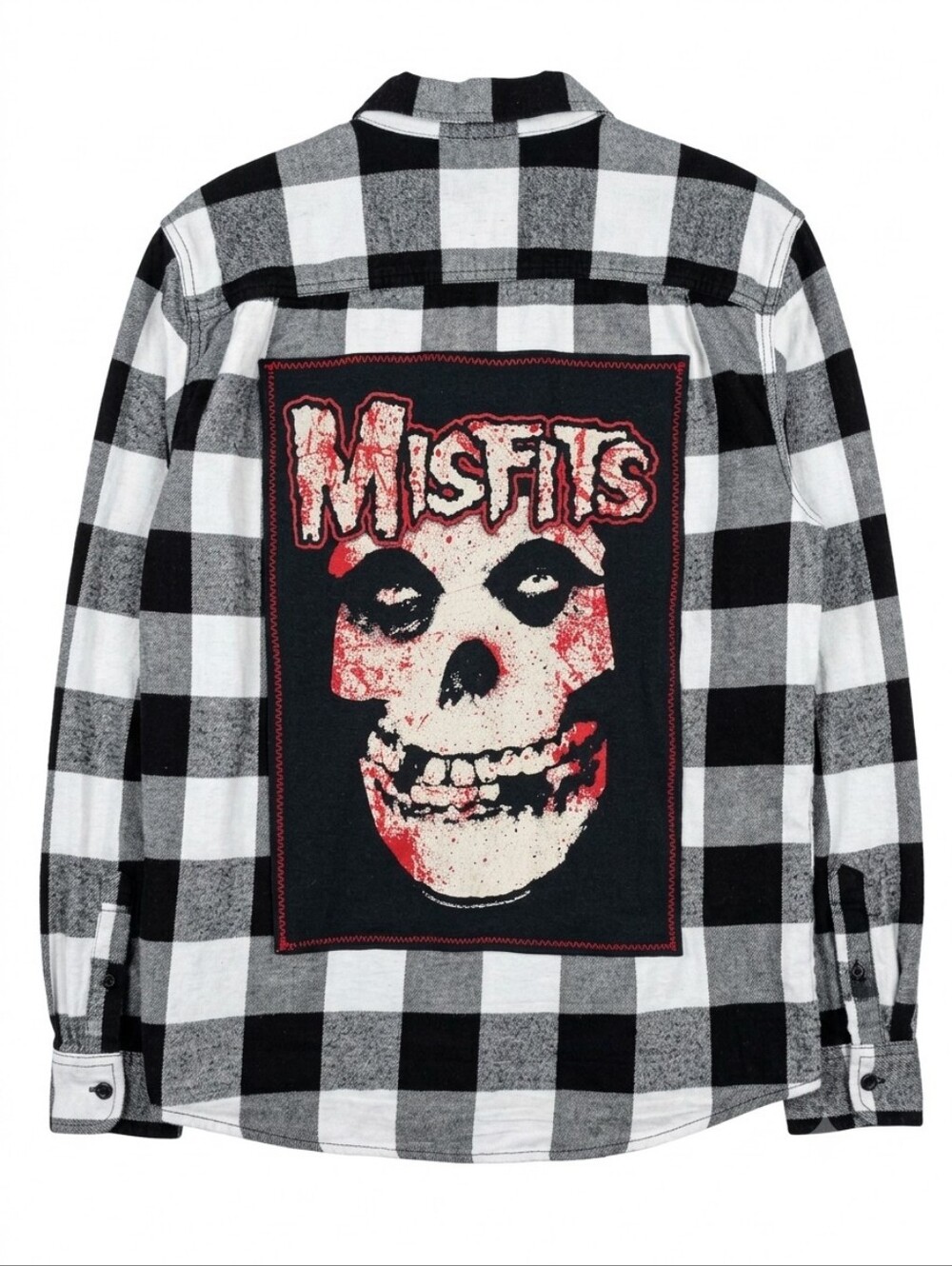 Misfits Upcycled Flannel Shacket One of a Kind